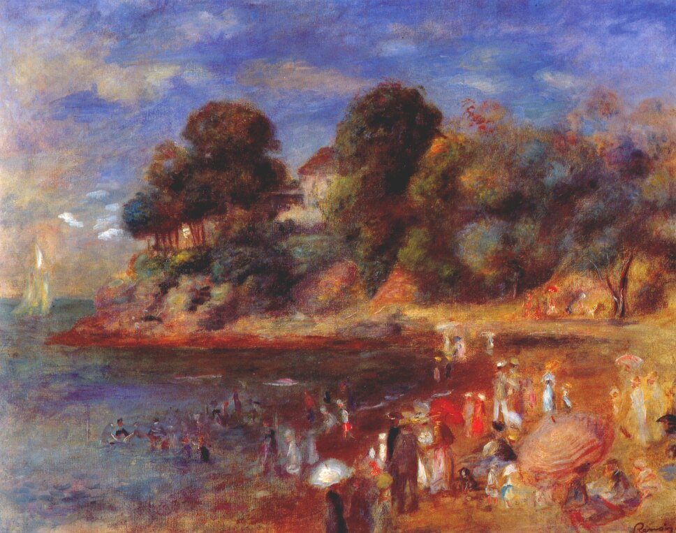 The beach at pornic 1892